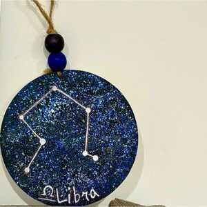 Zodiac Sign Astrology Constellation Wood Bead Ornament